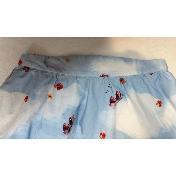 Modcloth Gnomes A Line Skirt US Women's Size Medium Whimsical Fairy Floral‎ Mini - Picture 8 of 10